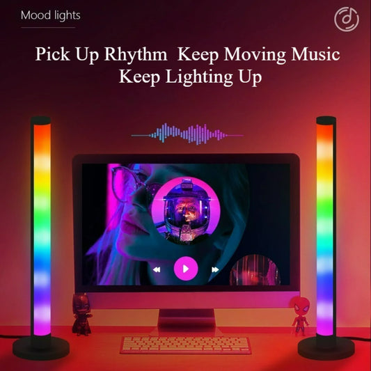 LED Desktop Ambient Light with Remote Control and APP Control Music Synchronization Lighting Esports Game Mood Table Lamp